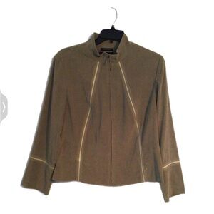 Norton McNaughton Vintage Suede Tan Jacket. Size 18.
